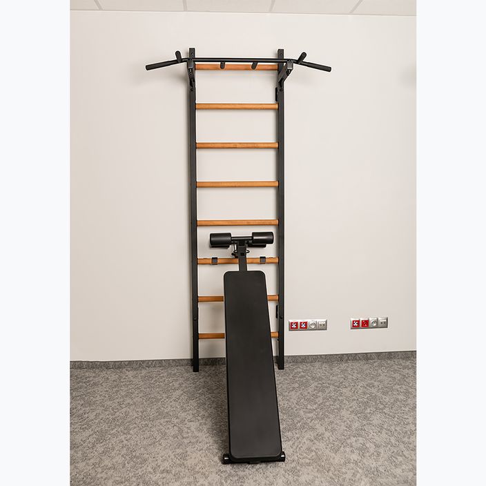 Scară de gimnastică BenchK 223B black matte/oak 3