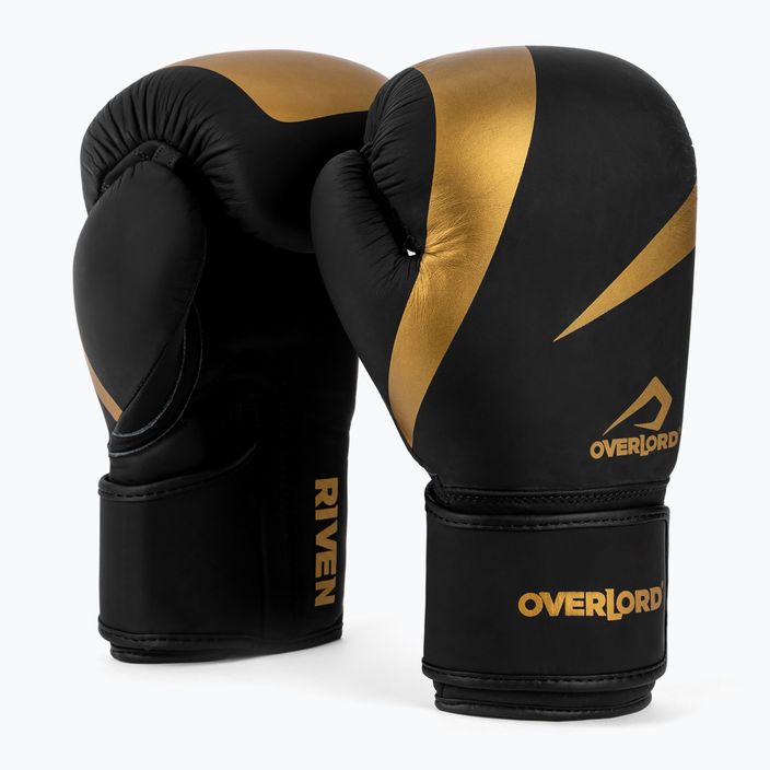 Overlord Riven negru și auriu mănuși de box 100007 7