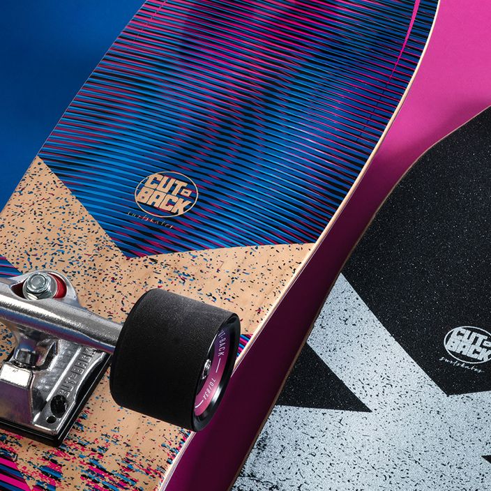 Surfskate skateboard Cutback Purple Haze 29" violet-albastru CUT-SUR-PHA 9