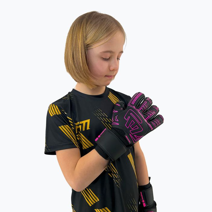 Mănuși de portar pentru copii Football Masters Symbio NC pink 3