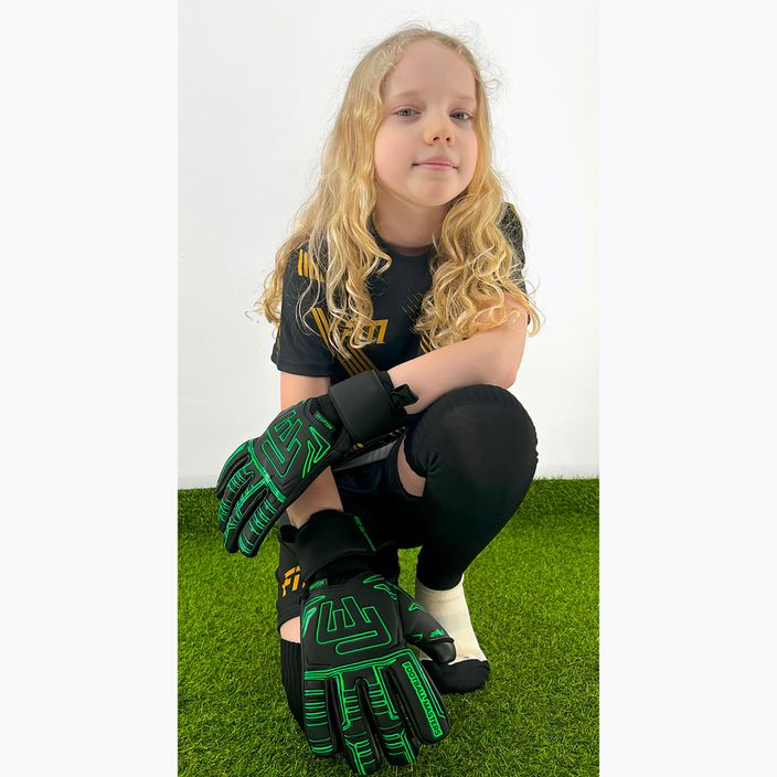 Mănuși de portar pentru copii Football Masters Symbio NC green 3
