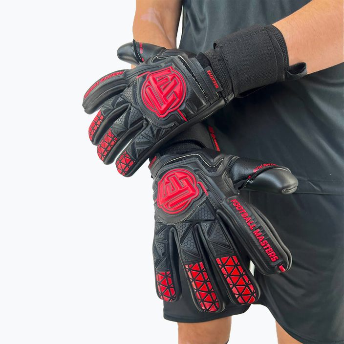 Mănuși de portar Football Masters Voltage Plus NC black/red 3