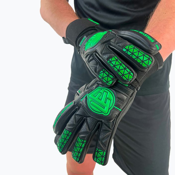 Mănuși de portar Football Masters Voltage Plus NC black/green 4