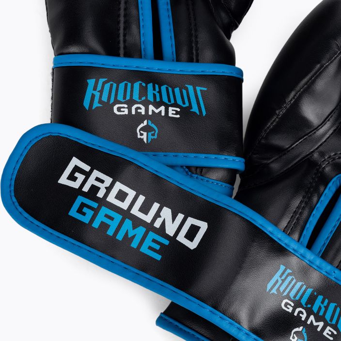 Mănuși de box pentru copii Ground Game Prodigy negru și albastru 5