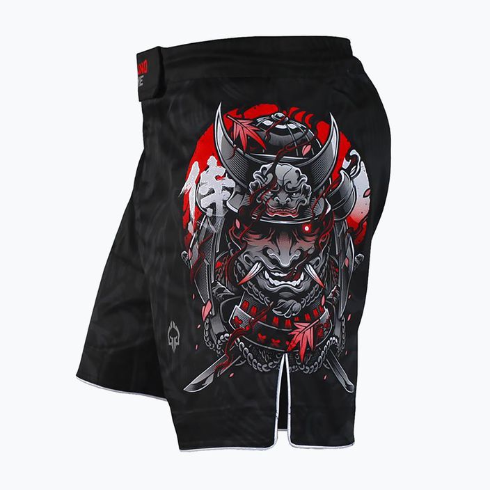 Pantaloni scurți de antrenament pentru bărbați Ground Game MMA Samurai 2.0 negru/roșu 3