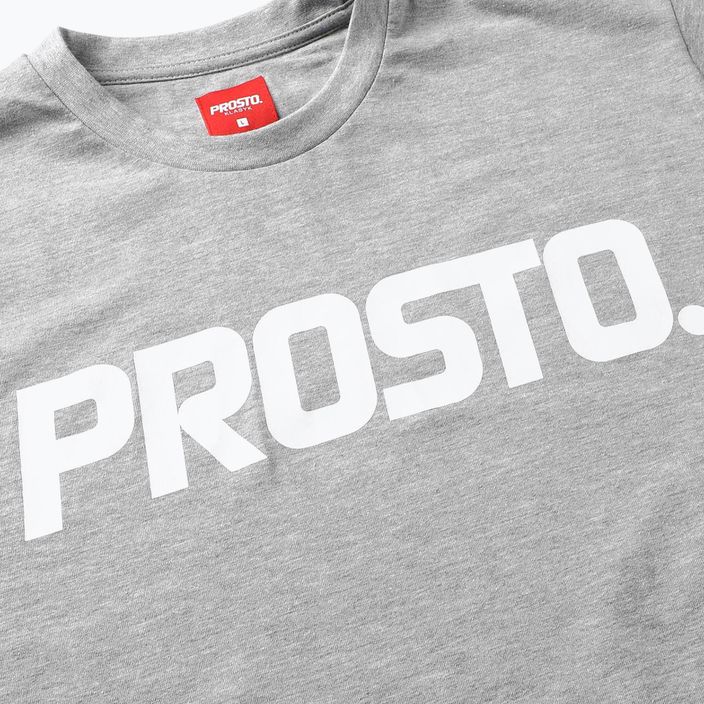T-shirt pentru bărbați PROSTO Classic XXII gri KL222MTEE1072 3