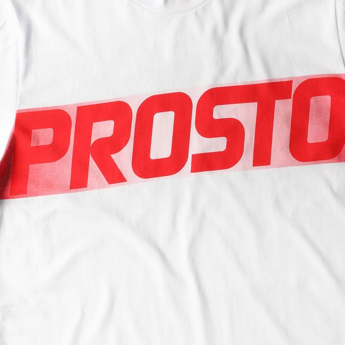 T-shirt pentru bărbați PROSTO Visio alb KL222MTEE1181 3