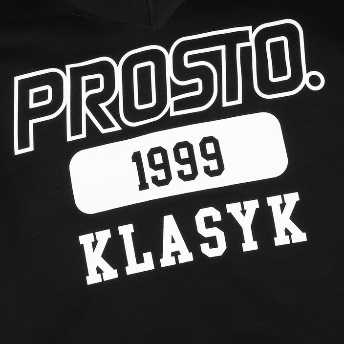 Bluza z kapturem męska PROSTO Plelog czarna KL222MSWE2013 4