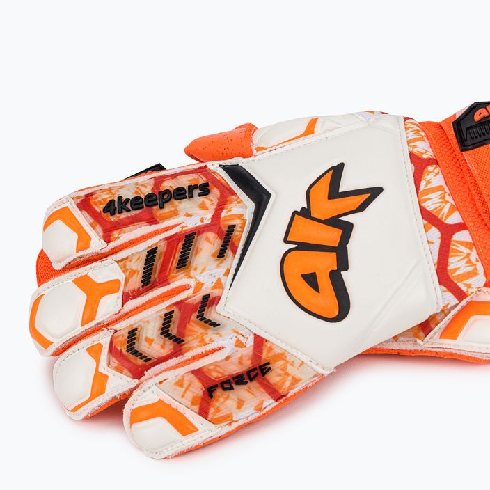 Mănuși de portar pentru copii 4keepers Force V 2.20 RF portocaliu-albe 4663 4