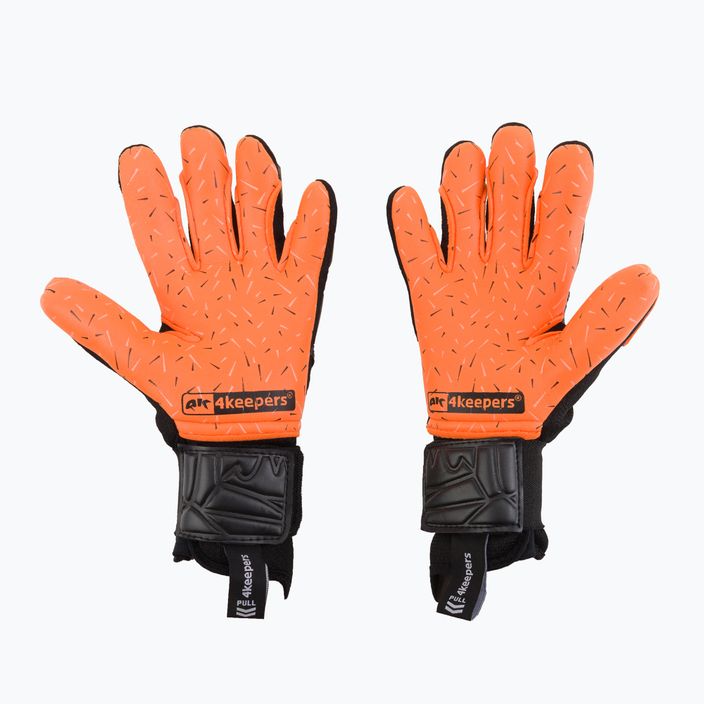 Mănuși de portar pentru copii 4Keepers Equip Flame Nc Jr negru-portocalii EQUIPFLNCJR 2