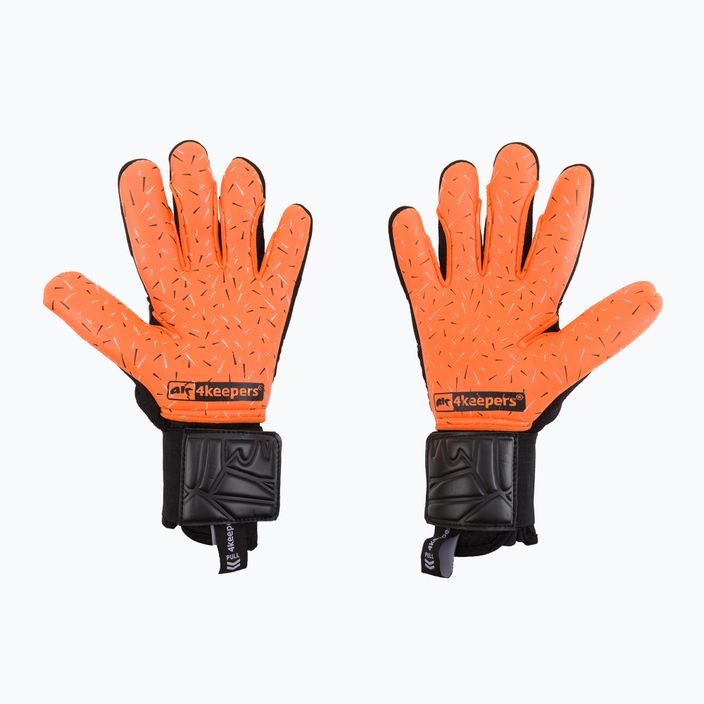 Mănuși de portar 4Keepers Equip Flame Nc negru-portocalii EQUIPFLNC 2