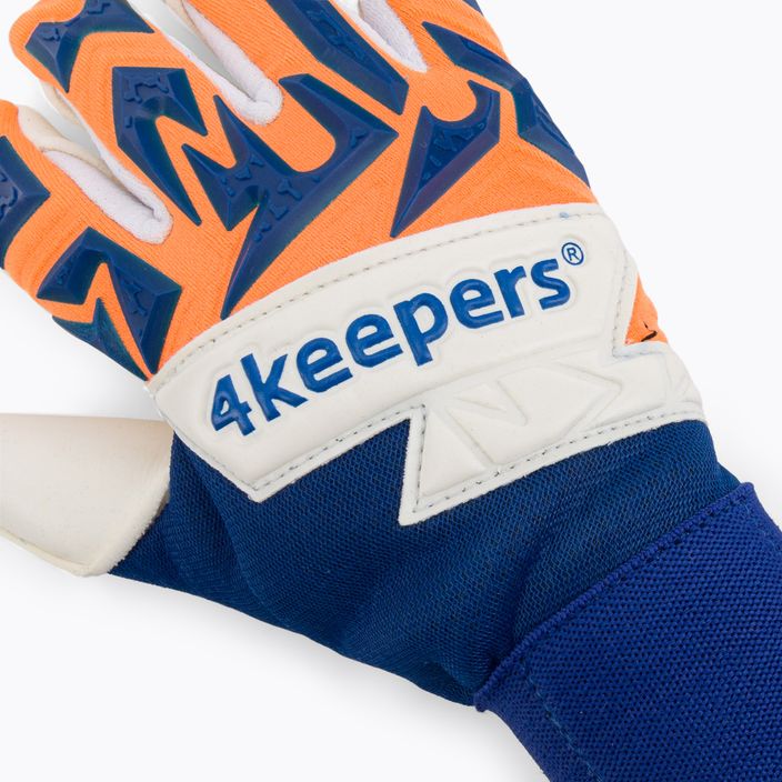 Mănuși de portar pentru copii 4Keepers Equip Puesta Nc Jr albastru-portocalii EQUIPPUNCJR 3