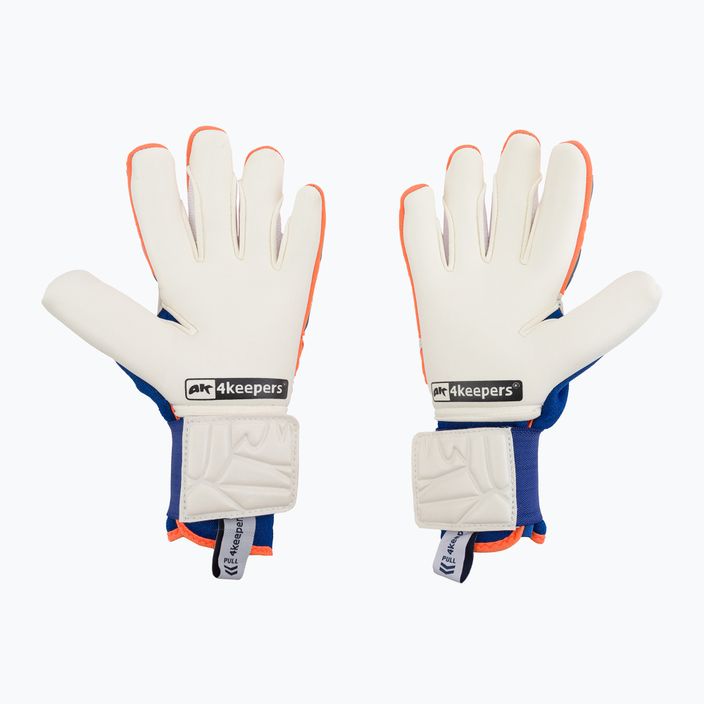 Mănuși de portar 4Keepers Equip Puesta Nc niebiesko-pomarańczowe EQUIPPUNC 2