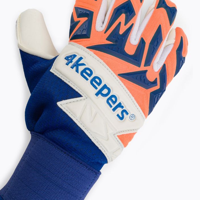 Mănuși de portar 4Keepers Equip Puesta Nc niebiesko-pomarańczowe EQUIPPUNC 3