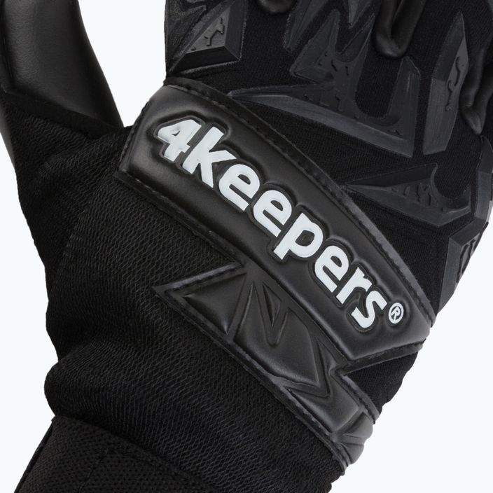Mănuși de portar pentru copii 4Keepers Equip Panter Nc Jr negre EQUIPPANCJR 3