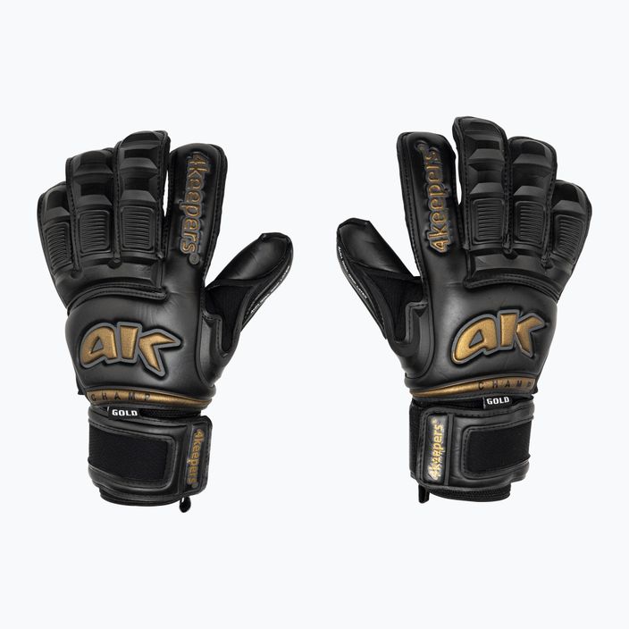 4Keepers Champ Gold Black VI mănuși de portar negru