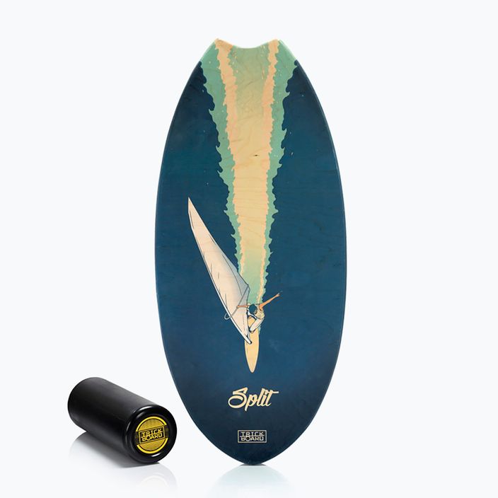 Placă de echilibru cu rolă Trickboard Surf Wave Split albastră TB-17322 6