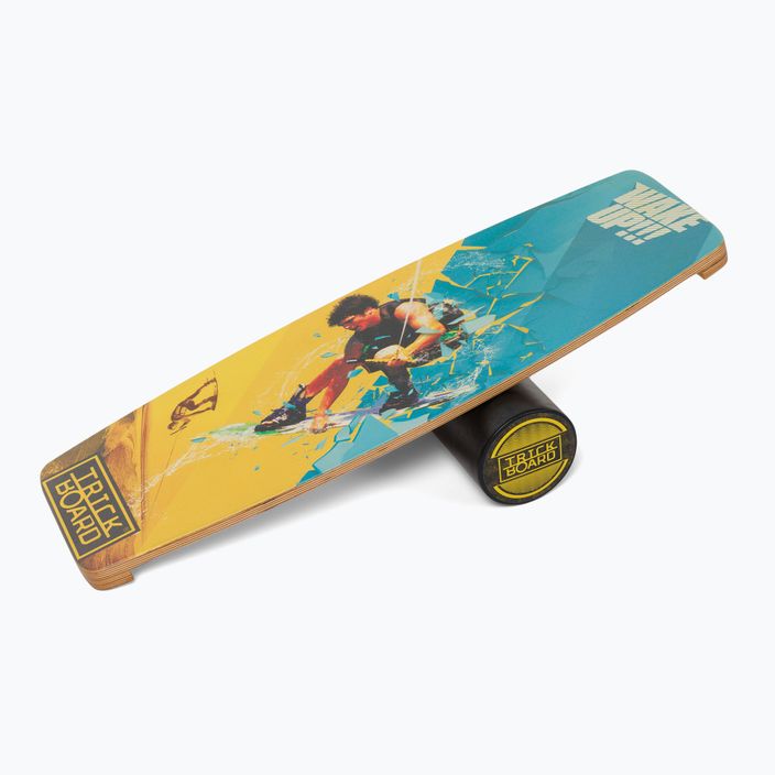 Placă de echilibru cu rolă Trickboard Wake & Kite Up Pro colorată TB-17872