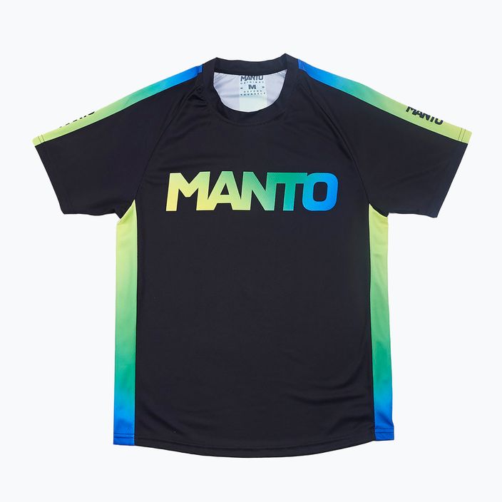 Tricou de antrenament pentru bărbați MANTO Rio, negru, MNR503_BLK_2S