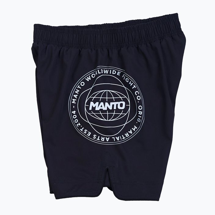 Pantaloni scurți pentru bărbați Manto Fragments negru/roșu MNR868 2