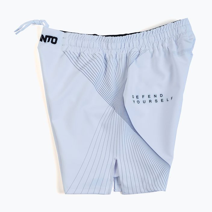 Pantaloni scurți de antrenament pentru bărbați MANTO Flow white 2
