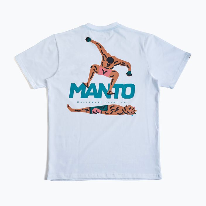 Tricou pentru bărbați MANTO Stomp alb 2