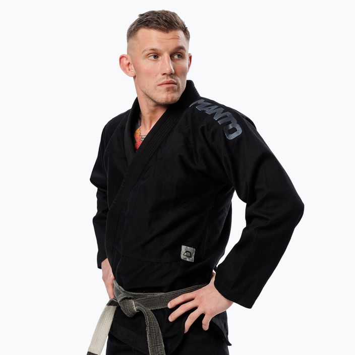 GI pentru BJJ pentru bărbați MANTO X5 BJJ Blackout black 3