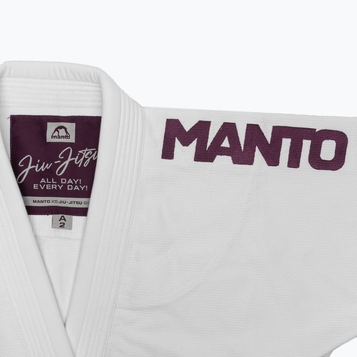 GI pentru jiu-jitsu brazilian MANTO X5 white 11