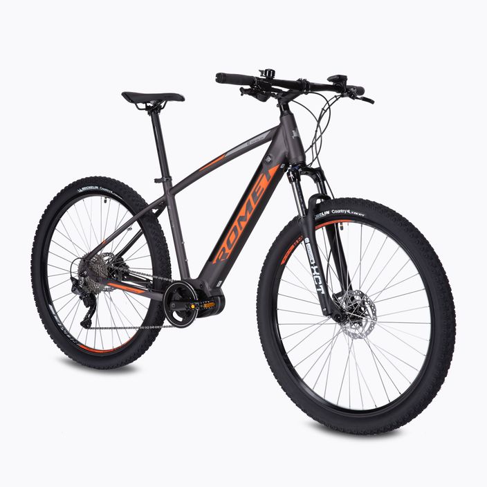 Bicicleta electrică Romet e-Rambler E9.0 gri-portocaliu 2229701 2