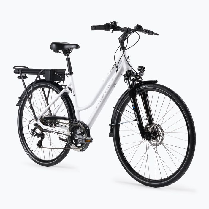 Bicicleta electrică pentru femei Romet Gazela RM 1 alb și negru R22B-ELE-28-20-P-672 2