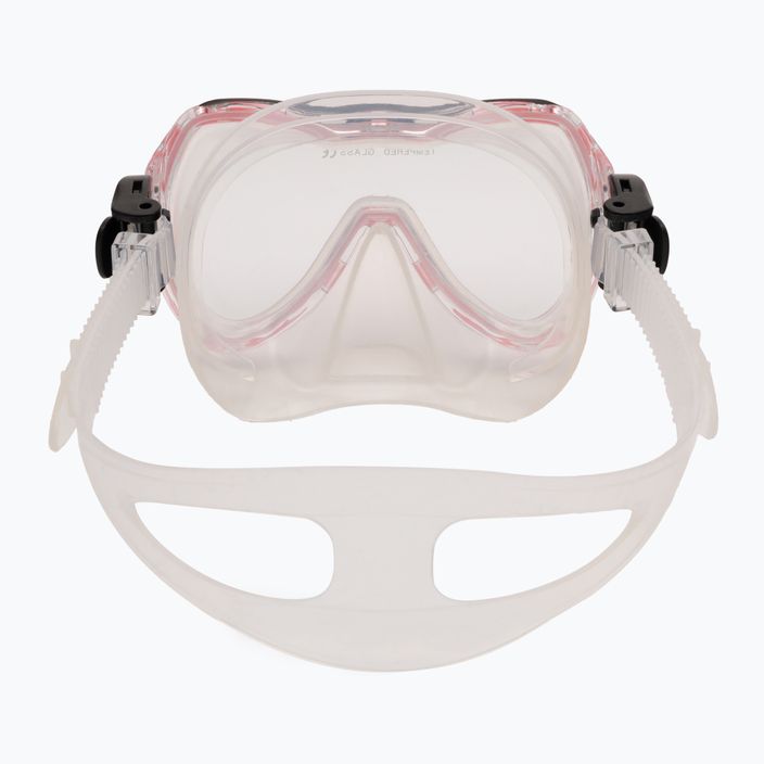 AQUA-SPEED Enzo + Evo set snorkel pentru copii roz 604 5