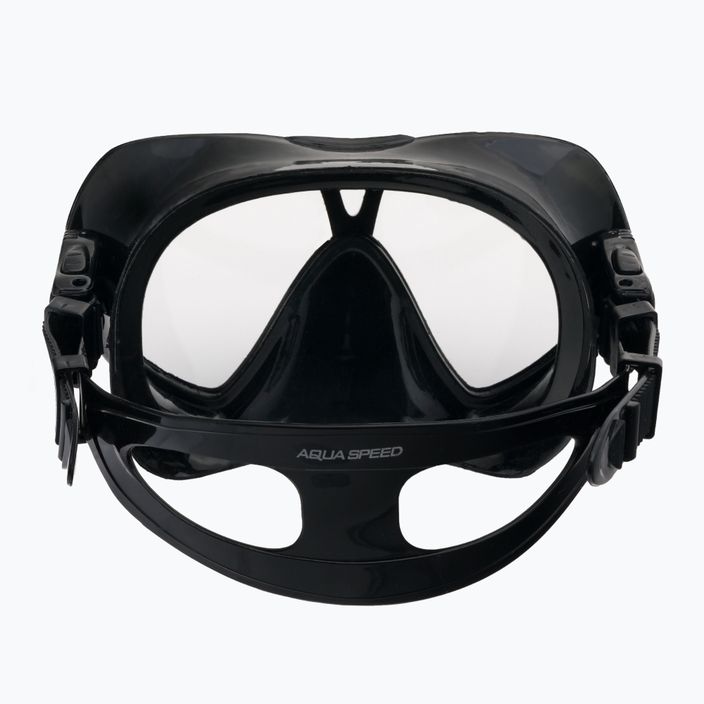 AQUA-SPEED Vanua + Borneo set de scufundări mască + snorkel negru 610 5