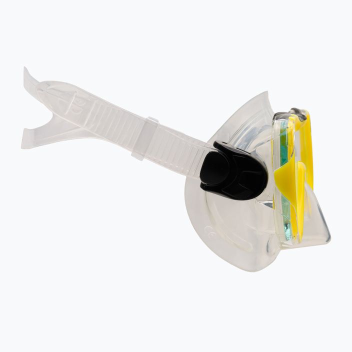 AQUA-SPEED Enzo + Evo set snorkel pentru copii galben 604 3