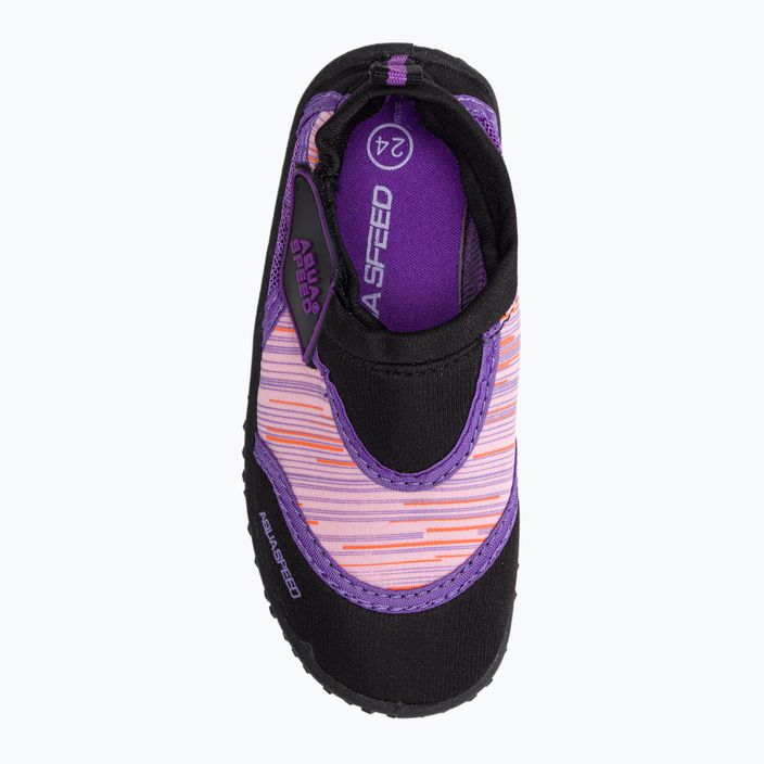 Pantofi de apă pentru femei AQUA-SPEED Aqua 2A negru și roz 673 6
