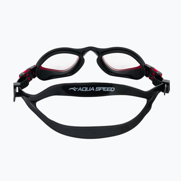 Ochelari de înot AQUA-SPEED Flex negru-roșii 6663 5
