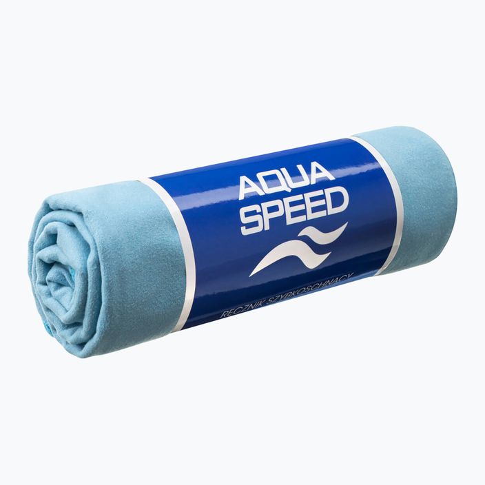 Prosop cu uscare rapidă AQUA-SPEED Dry Flat albastru deschis 2