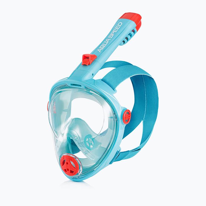 Mască completă pentru snorkelling AQUA-SPEED Spectra 2.0 Kid turcoaz 248 5