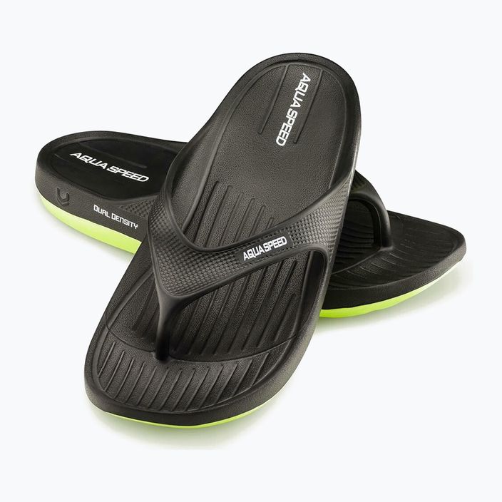 Papuci pentru bărbați AQUA-SPEED Alcano negru/verde 9