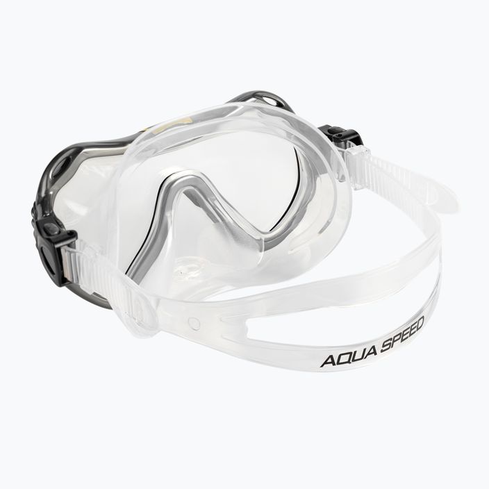Set de scufundări AQUA-SPEED Java + Elba mască + tub galbe 8206 5
