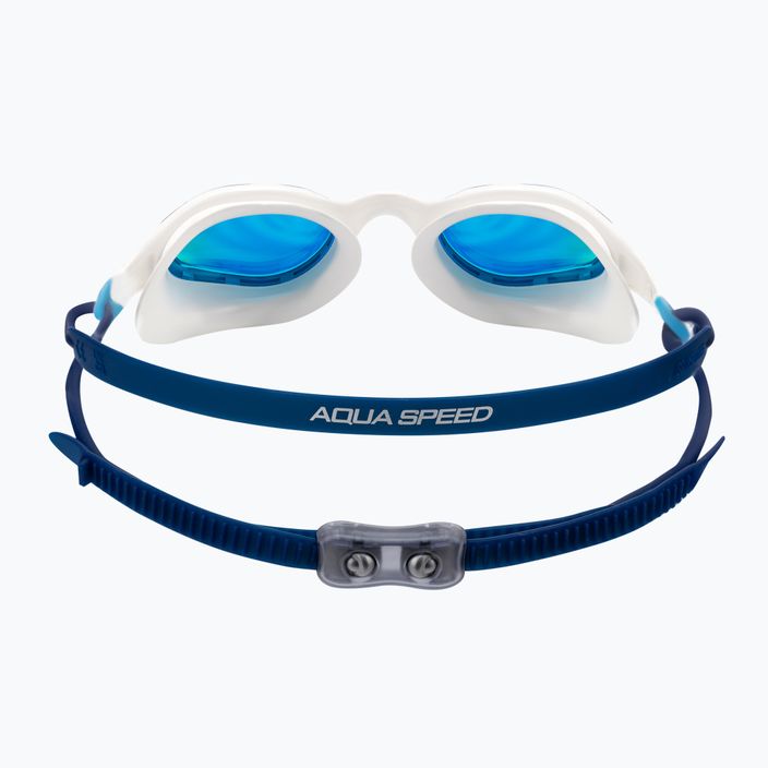 Ochelari de înot AQUA-SPEED Vortex Mirror alb-albaștri 8882 4