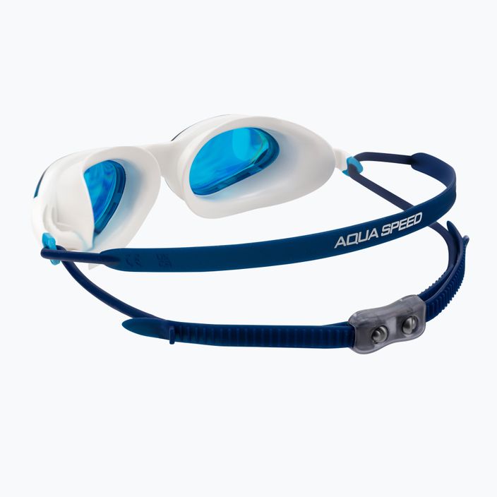 Ochelari de înot AQUA-SPEED Vortex Mirror alb-albaștri 8882 5