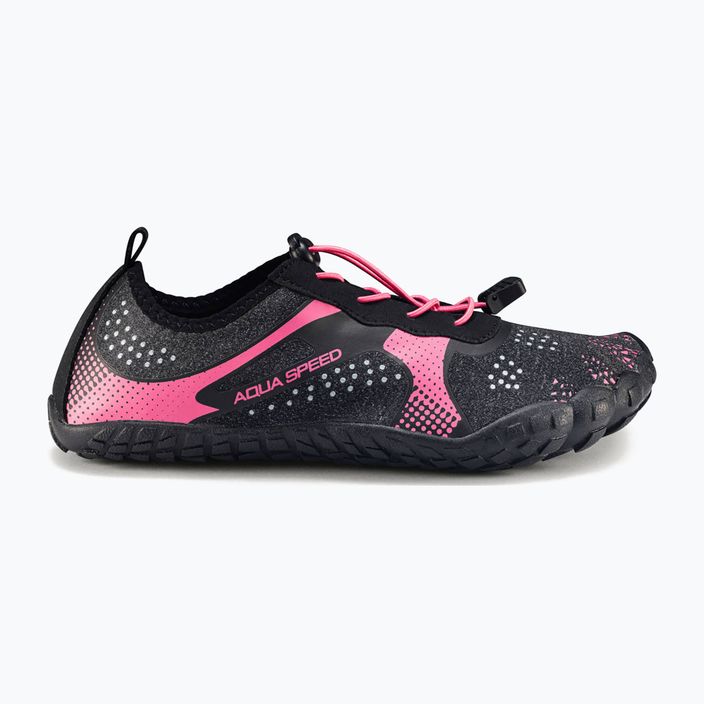 Pantofi de apă pentru femei AQUA-SPEED Nautilus negru-roz 637 10