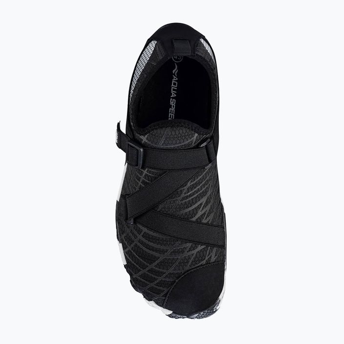 Pantofi de apă AQUA-SPEED Tortuga negru și alb 635 13