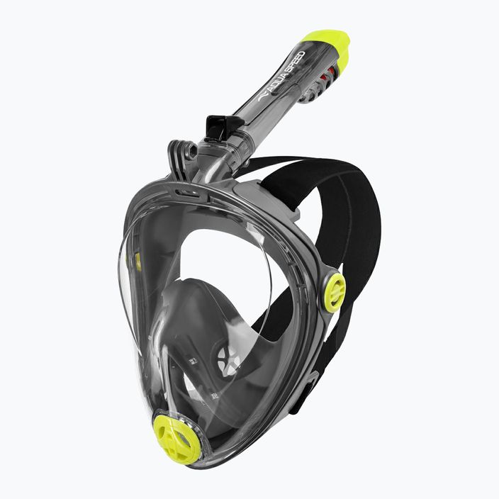 Mască facială completă de snorkeling AQUA-SPEED Spectra 2.0 neagră