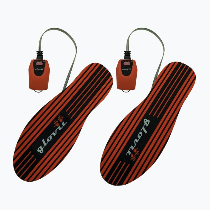Branțuri pentru încălțăminte de schi cu încălzire Glovii GW4U negre/roșii 2