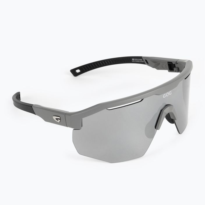 Ochelari de ciclism GOG Argo gri mat / negru / oglindă argintie E506-1 2
