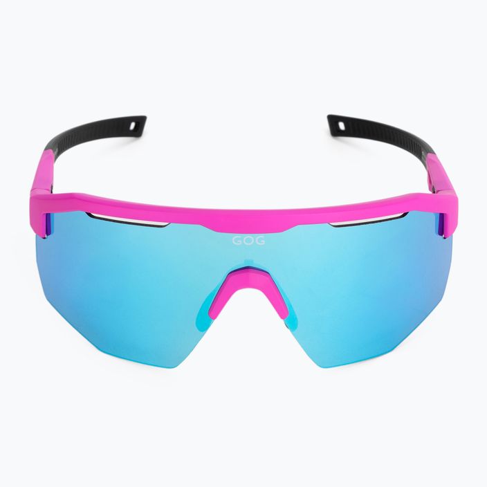Ochelari de ciclism GOG Argo mat roz neon/negru/alb-albastru E506-2 4