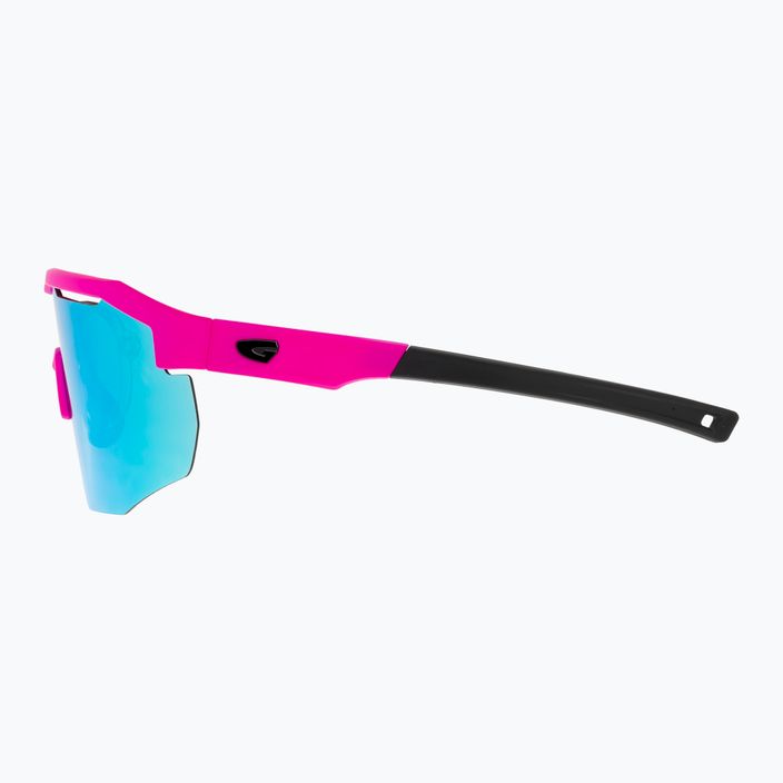 Ochelari de ciclism GOG Argo mat roz neon/negru/alb-albastru E506-2 10