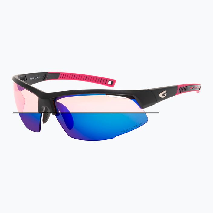 Ochelari de soare GOG Falcon C matt black/pink/polychromatic blue 9
