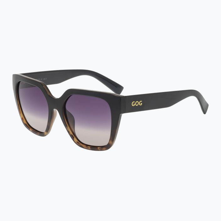 Ochelari de soare pentru femei GOG Hazel fashion negru / maro demi / gradient smoke E808-1P 6